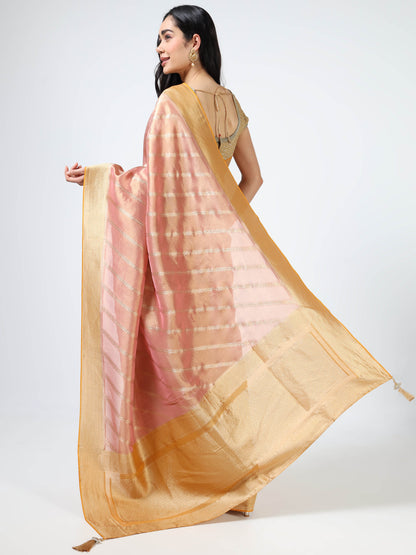 Kanjivaram Tissue silk with clamp dye