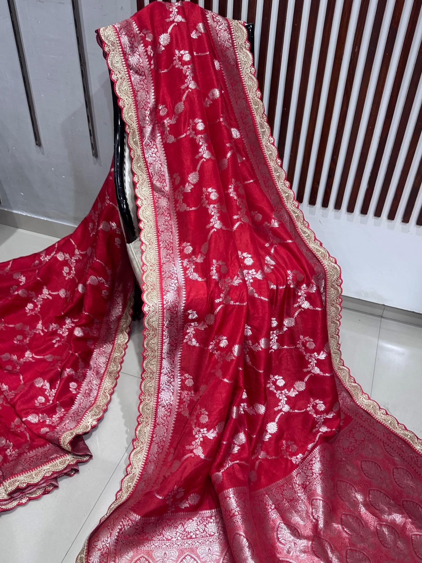Banarasi munga silk with sabyasachi border