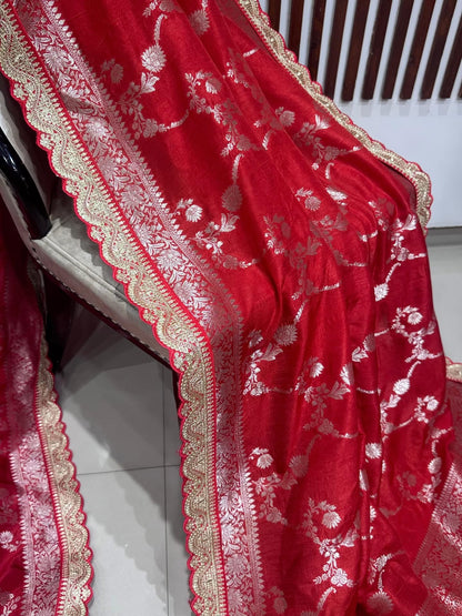 Banarasi munga silk with sabyasachi border