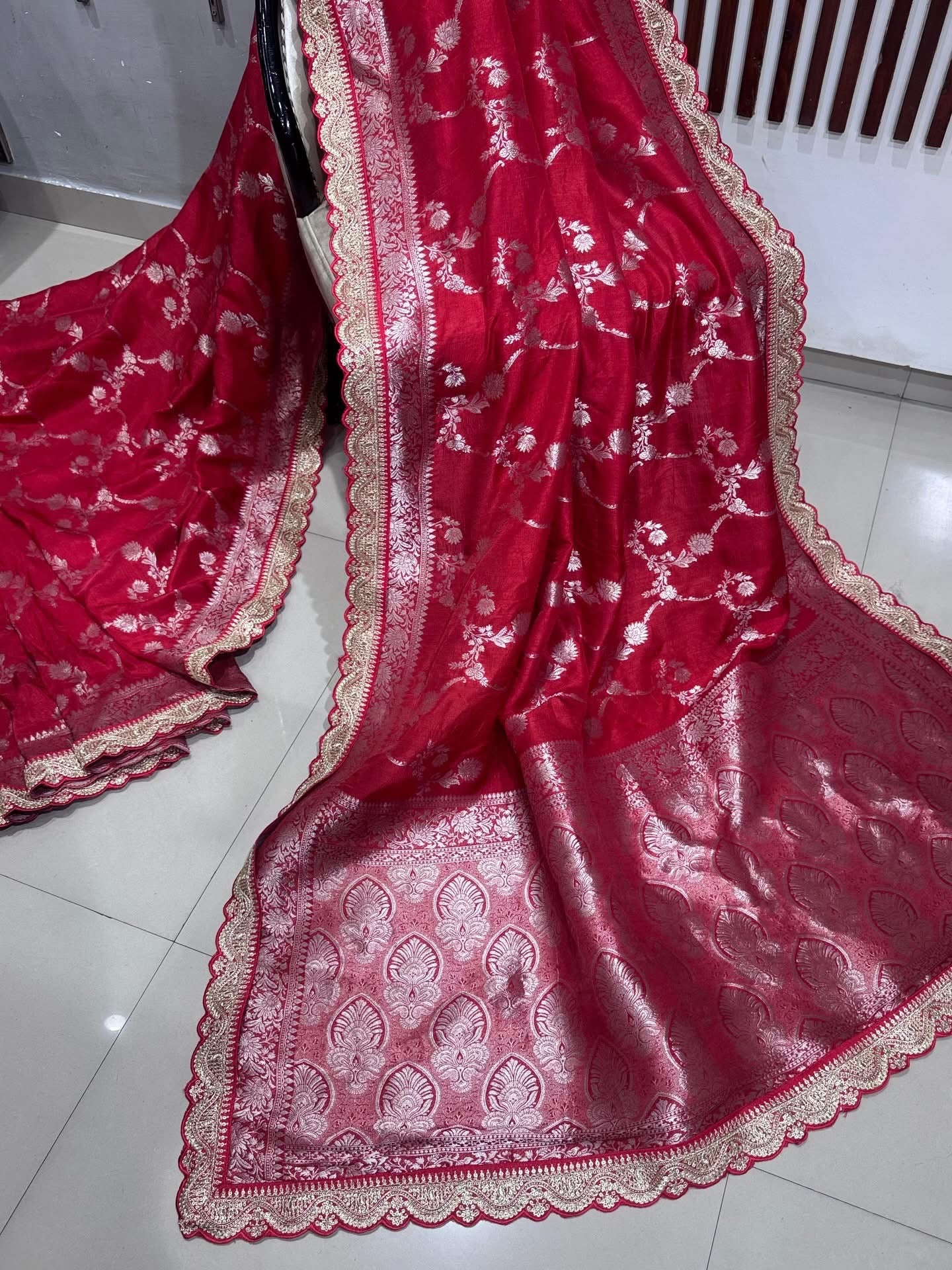Banarasi munga silk with sabyasachi border
