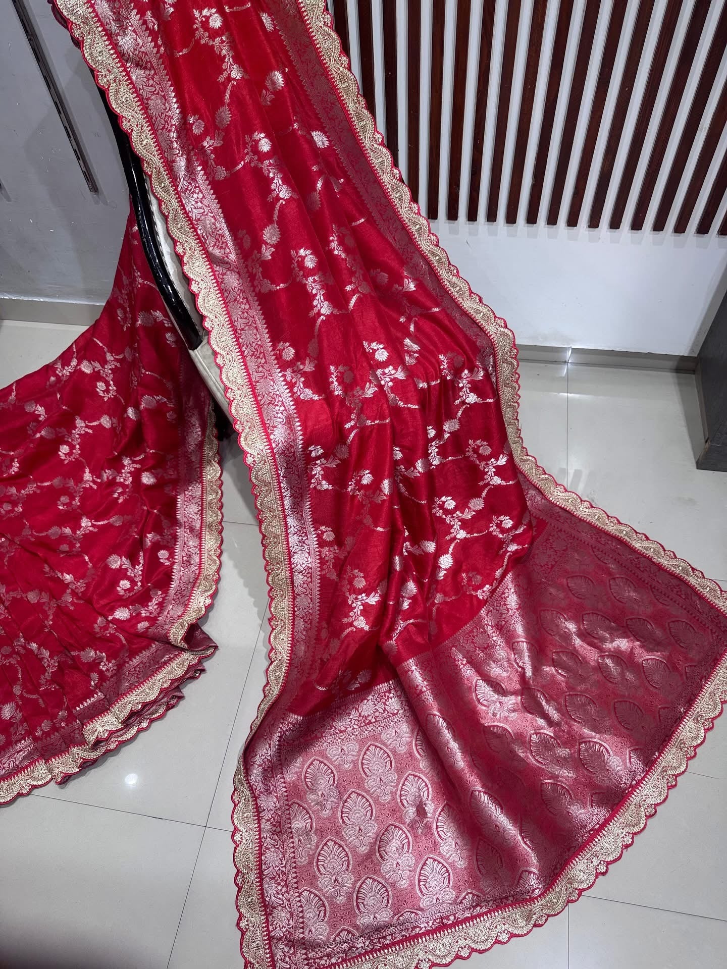 Banarasi munga silk with sabyasachi border