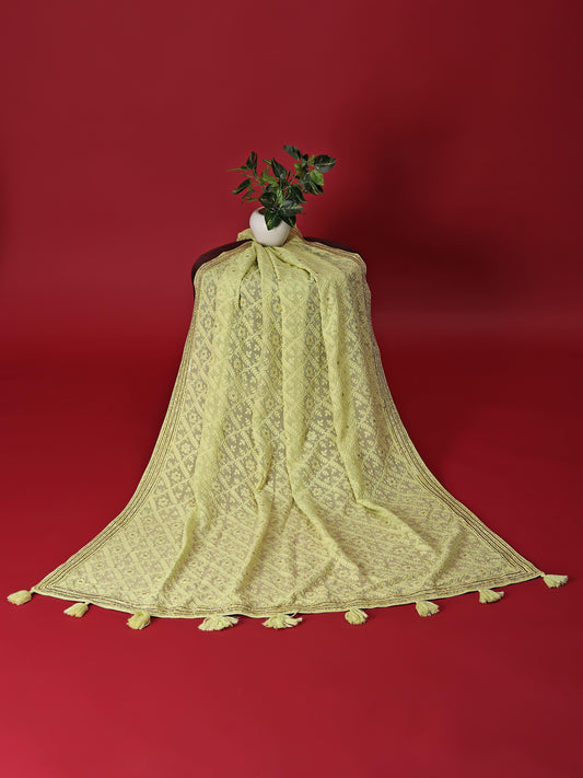 Chikankari gorgette