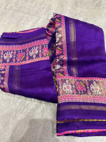 Munga Silk Patola Saree